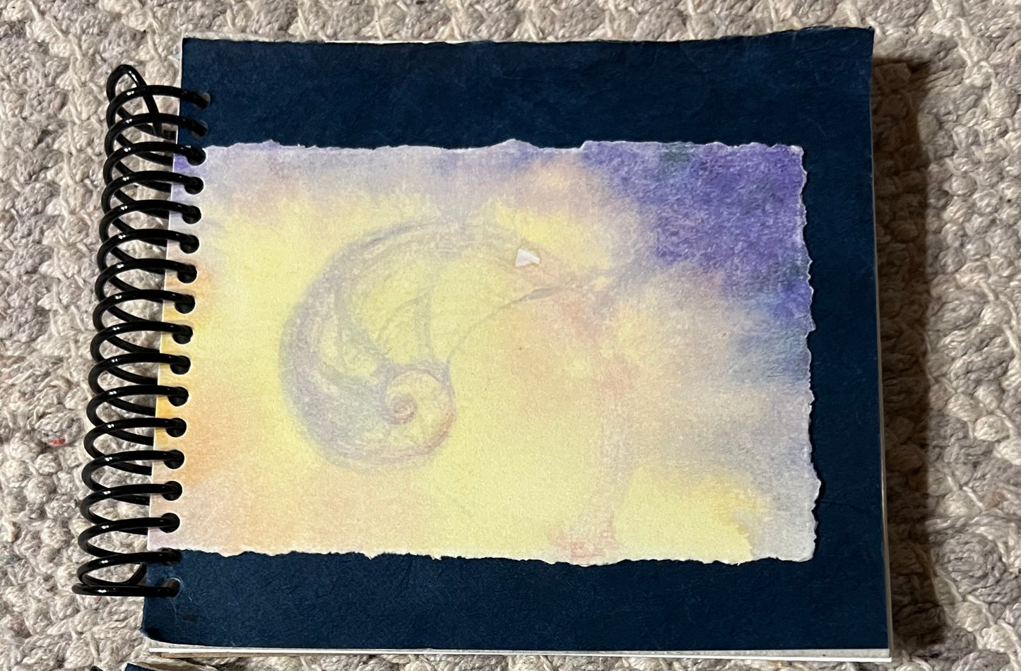 Spiral of Light 5x5.5" Watercolor Journal